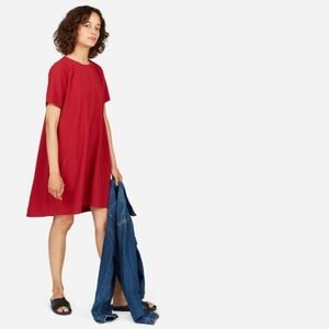 Everlane Japanese Go Weave Dress Red size 2